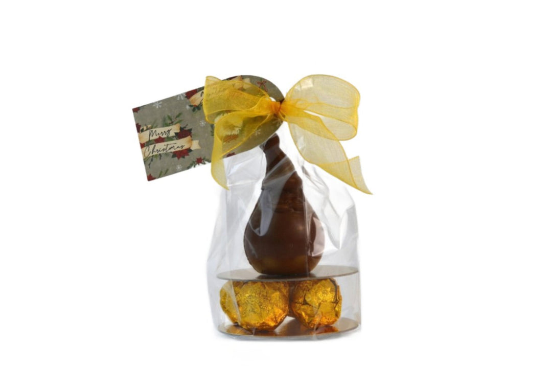 Milk Chocolate Santa and four Brazilian-Style truffles, 80g, Gluten-free Luxury Chocolates