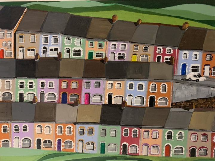 Welsh Vales Scene Chocolate Tin Filled with Brazilian-Style Truffles