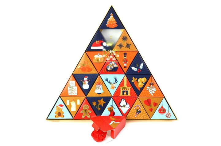 Luxury Bossa Nova Dairy-Free/Vegan Plain Dark Chocolate Advent Calendar, 375g, Artisan Luxury Chocolates, Christmas Gifts