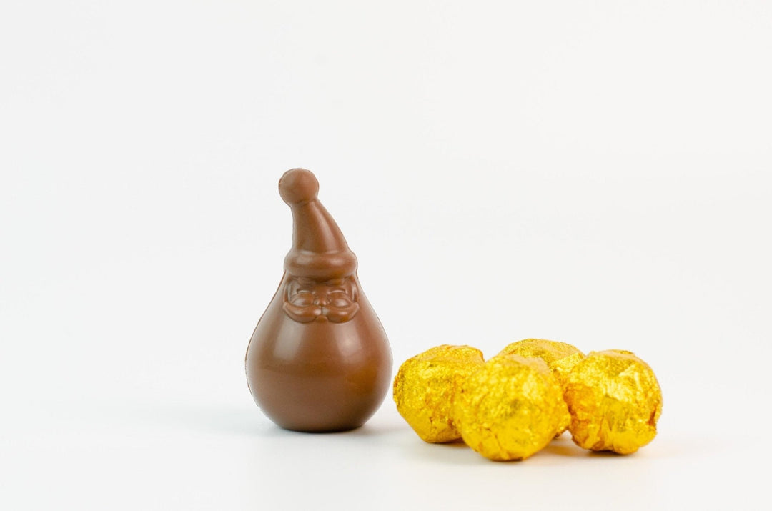 Bossa Nova Milk Chocolate Santa and four Brazilian-Style truffles, 80g, Artisan Luxury Chocolates