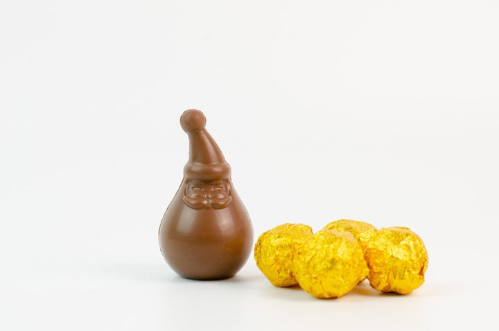 Bossa Nova Milk Chocolate Santa and four Brazilian-Style truffles, 80g, Artisan Luxury Chocolates