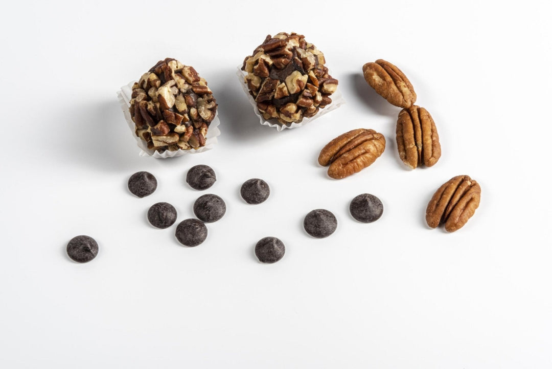 Bossa Nova Pecan and Dark Chocolate Brazilian-Style Truffles, Artisan Luxury Chocolates