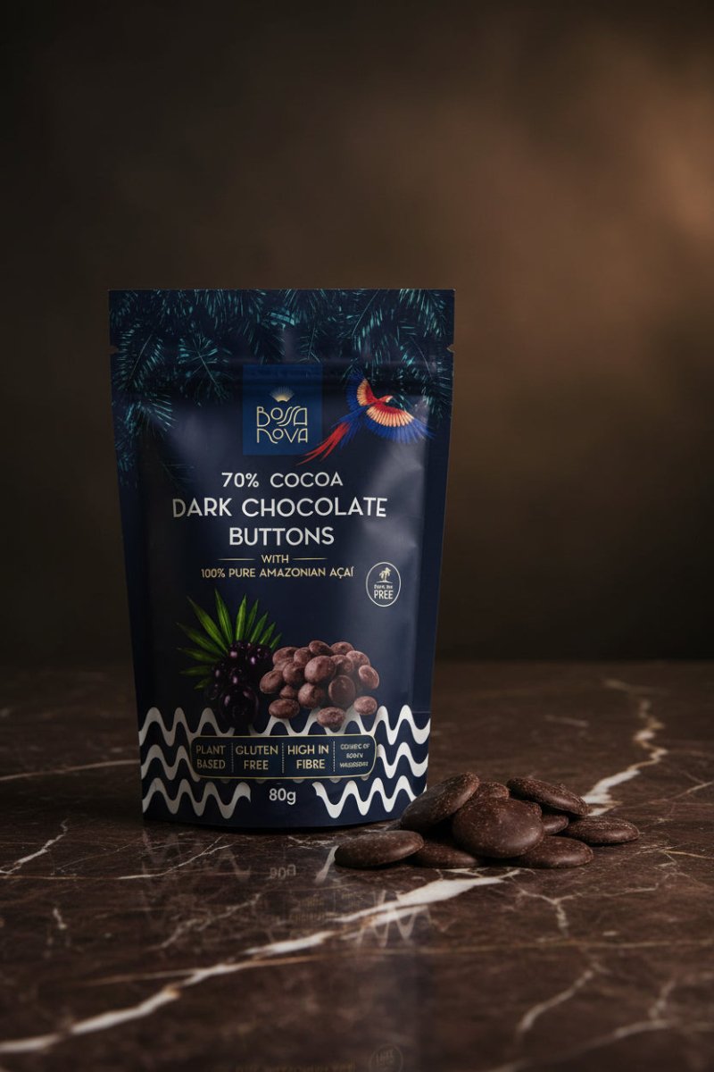70% Dark Chocolate Buttons with Acai